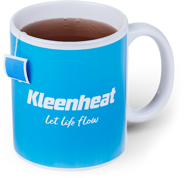 Cup of tea in a Kleenheat Mug