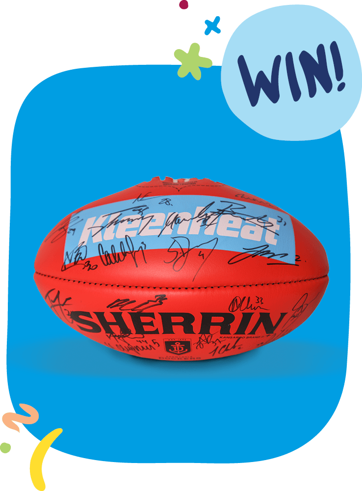 Win an Official Kleenheat training ball signed by the 2026 Fremantle Dockers team.*