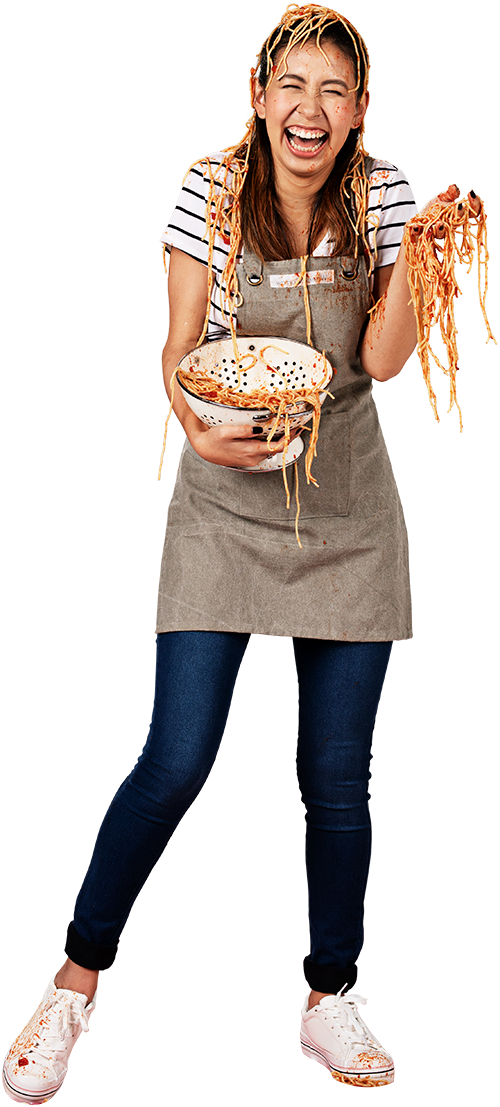 Kleenheat Girl with Pasta