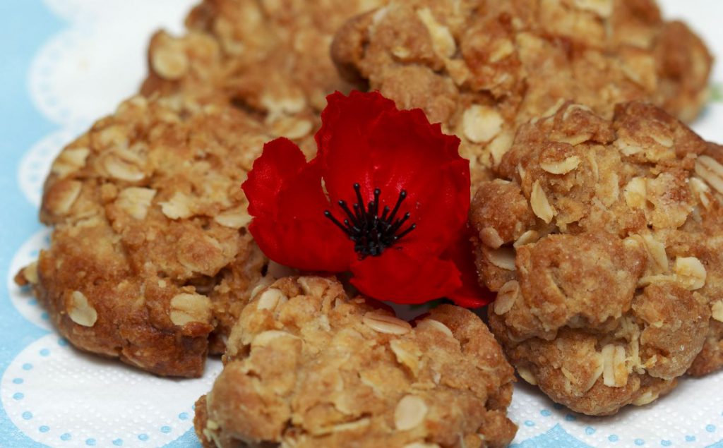 anzac day biscuits poppies