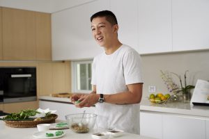 Brendan Pang cooking hand-made dumplings