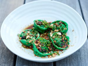 Brendan Pang's pork and chives dumplings