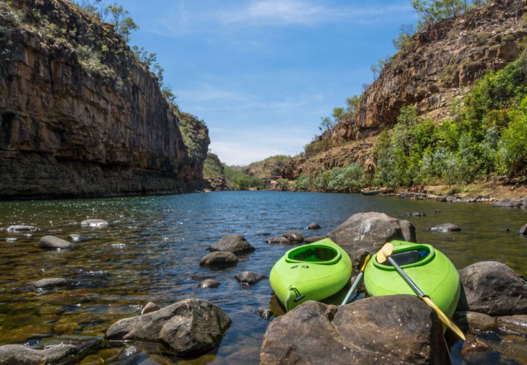 Kayaking in Nitmiluk Gorge Northern Territory