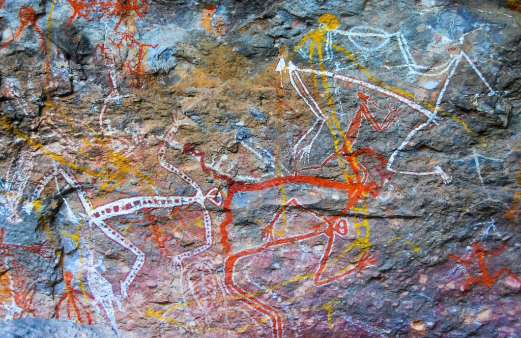 Aboriginal rock paintings Burrungkuy NT