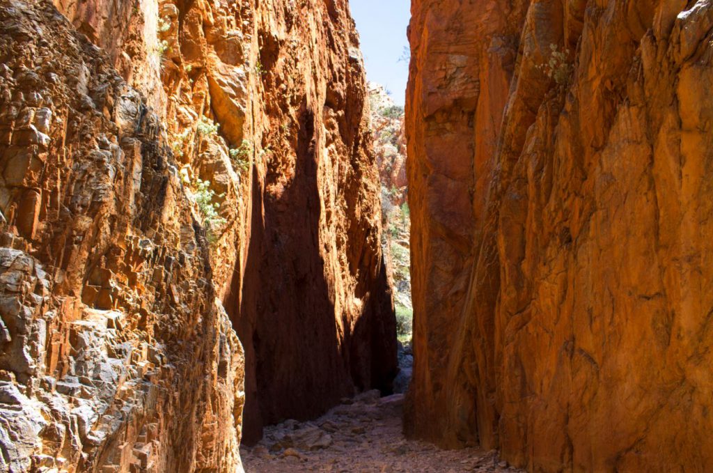 Standley Chasm remarkable gap red rock NT